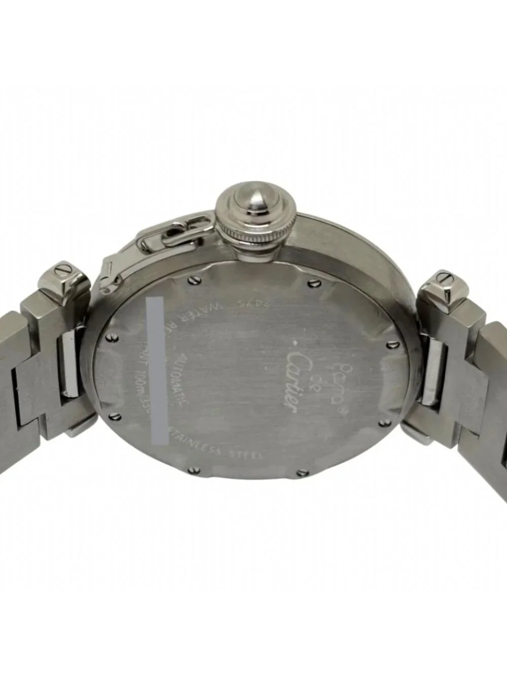 Cartier Pasha C Big Date White Watch Stainless Steel